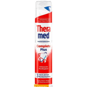 Зубна паста Theramed Complete Plus Антибактеріальна із дозатором Туба 100 мл
